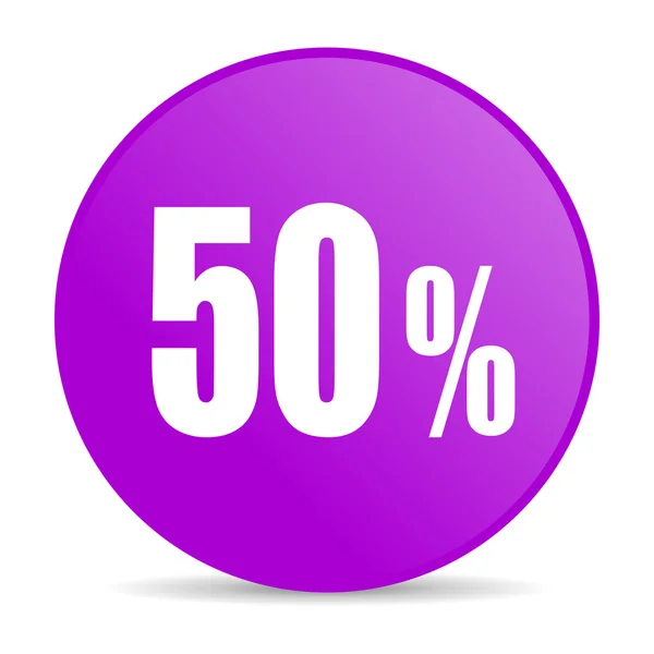 50 percent web icon — Stock Photo, Image