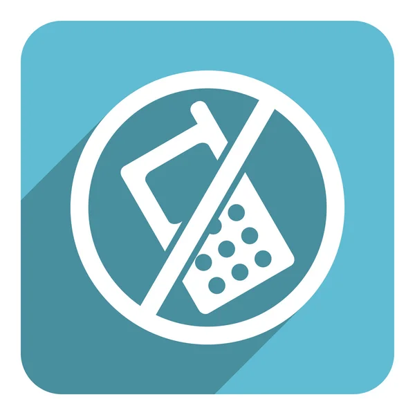 No phone flat icon — Stock Photo, Image