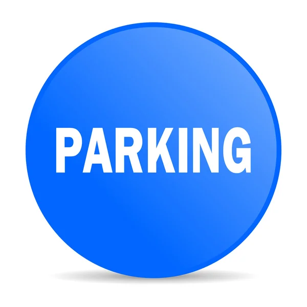 Parcheggio internet icona blu — Foto Stock