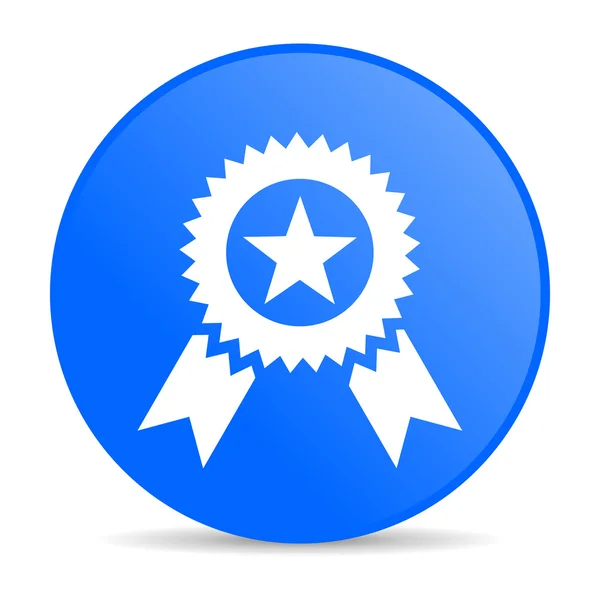 Prêmio internet ícone azul — Fotografia de Stock