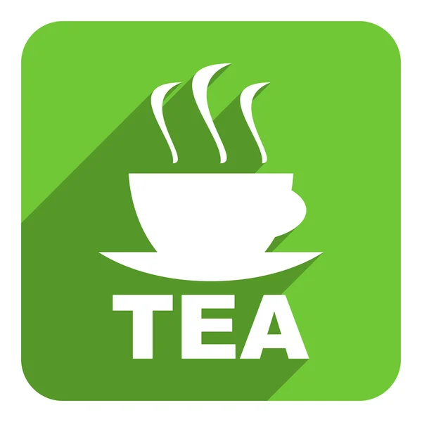 Tazza di tè icona piatta — Foto Stock