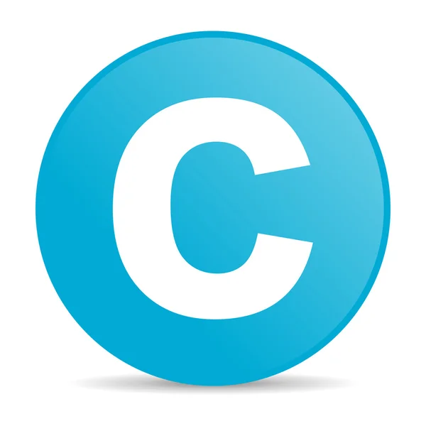 Prawa autorskie ikona internet — Zdjęcie stockowe