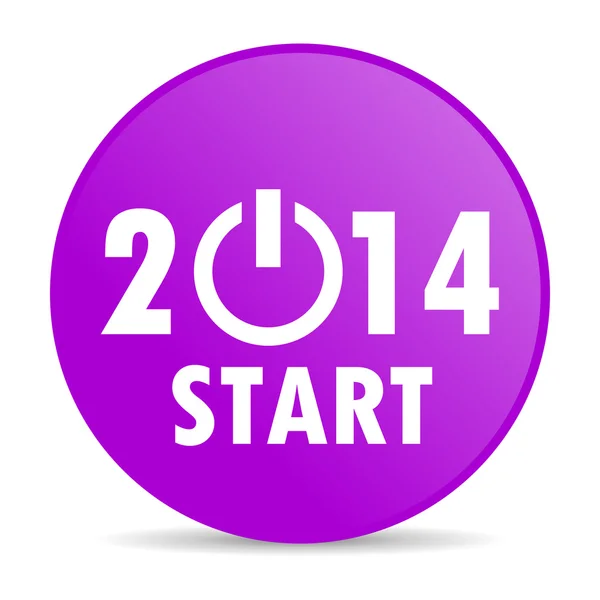 Year 2014 web icon — Stock Photo, Image