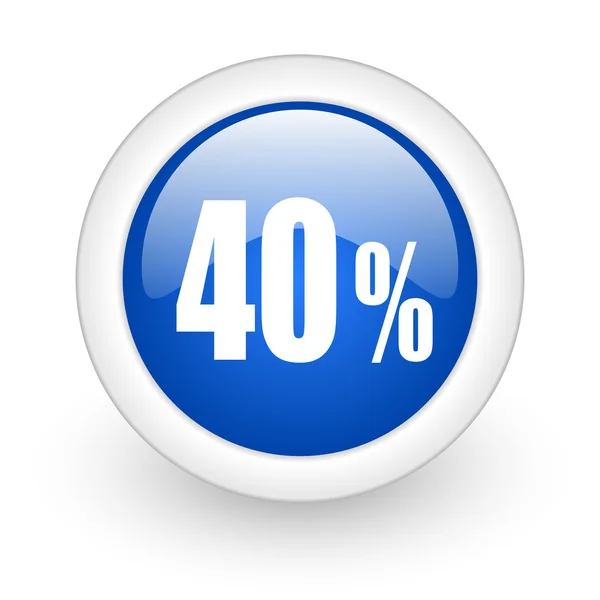 40 percent icon — Stock Photo, Image