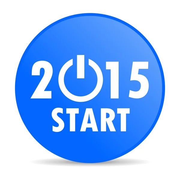 New year 2015 internet blue icon — Stock Photo, Image