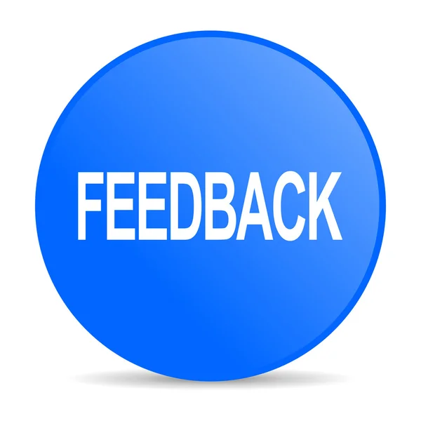 Feedback internet blue icon — Stock Photo, Image