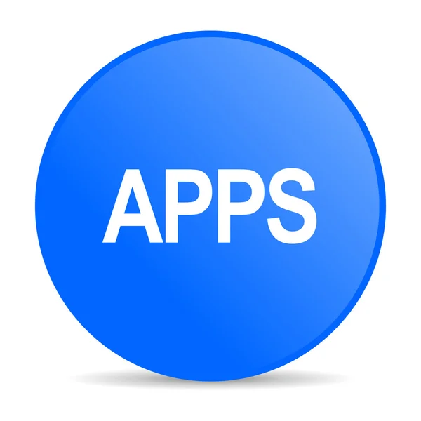Internet blauw-pictogram apps — Stockfoto