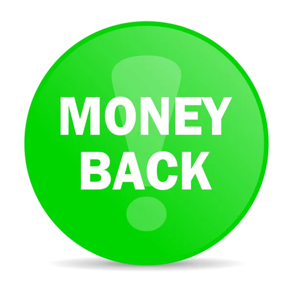Geld zurück Internet-Ikone — Stockfoto