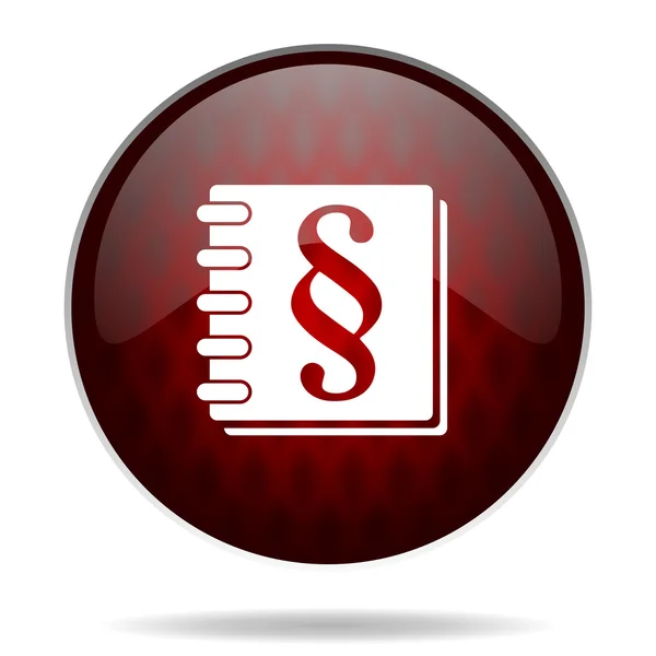 Reg glossy web icon — Stock Photo, Image