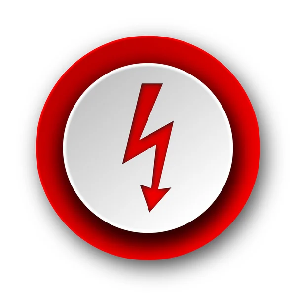 Bolzen rotes modernes Web-Symbol auf weißem Hintergrund — Stockfoto