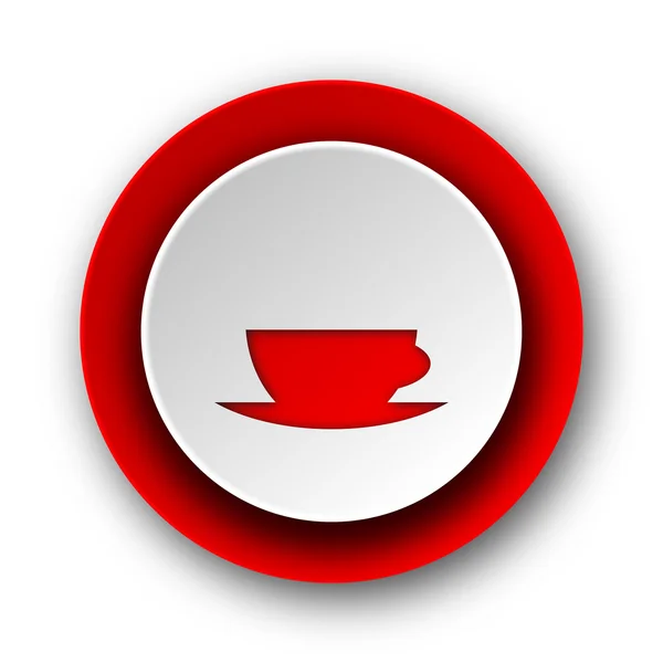 Espresso red modern web icon on white background — Stock Photo, Image