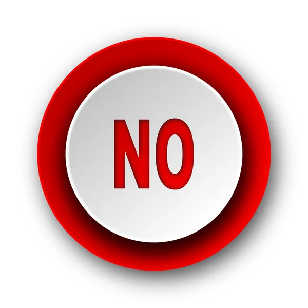 No red modern web icon on white background — Stock Photo, Image