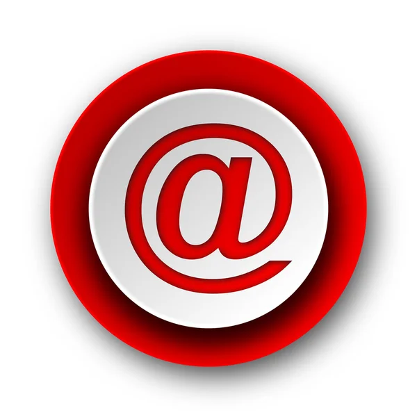 Email red modern web icon on white background — Stock Photo, Image