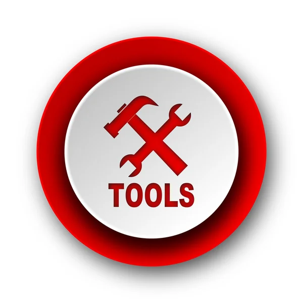 Tools red modern web icon on white background — Stock Photo, Image