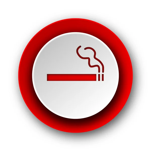 Cigarro vermelho ícone da web moderna no fundo branco — Fotografia de Stock