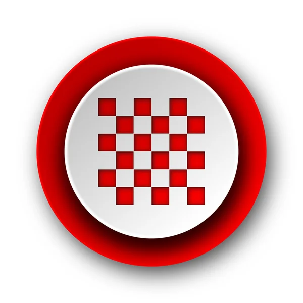Schach rot modernes Web-Symbol auf weißem Hintergrund — Stockfoto