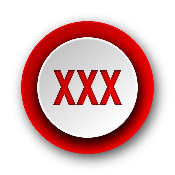 Xxx rode moderne web pictogram op witte achtergrond — Stockfoto