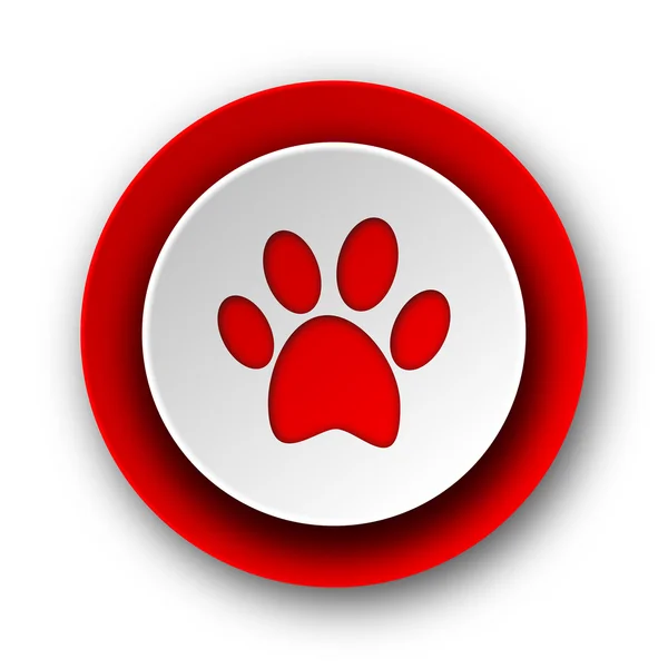 Piede rosso moderna icona web su sfondo bianco — Foto Stock