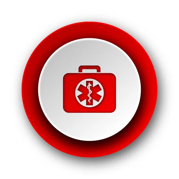 Rescue kit red modern web icon on white background — Stock Photo, Image