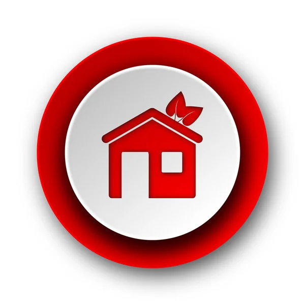 House red modern web icon on white background — Stock Photo, Image