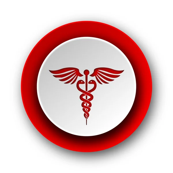 Emergency red modern web icon on white background — Stock Photo, Image