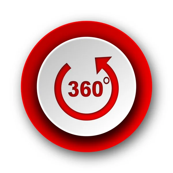 Panorama red modern web icon on white background — Stock Photo, Image
