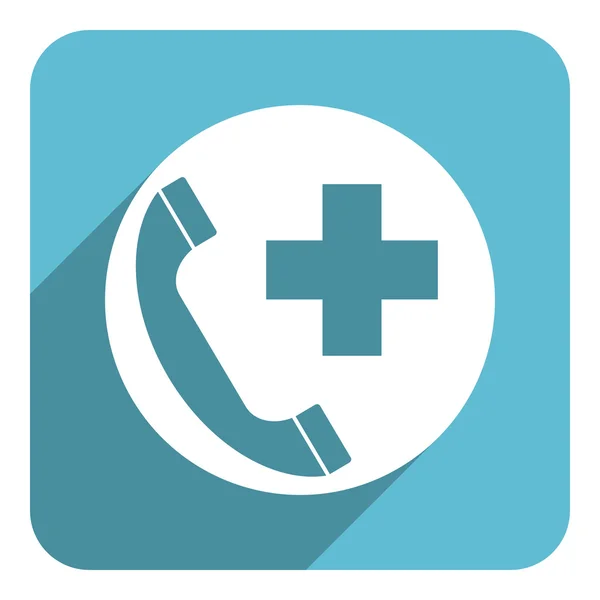 Emergency call flat icon — Stock Photo, Image