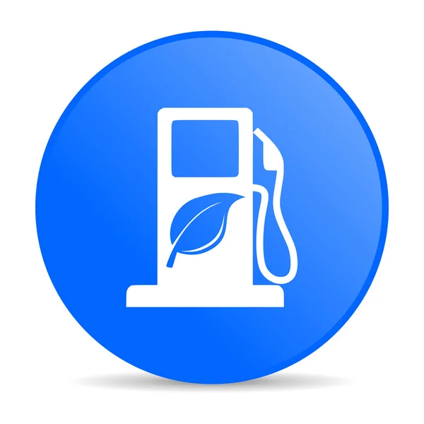 Biobrandstof internet blauwe pictogram — Stockfoto