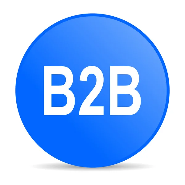 B2b internet blue icon — Stock Photo, Image