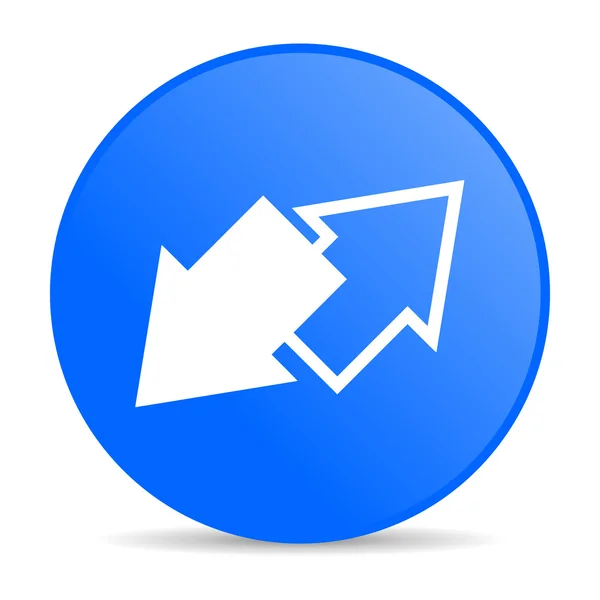 Exchange internet blue icon — Stock Photo, Image