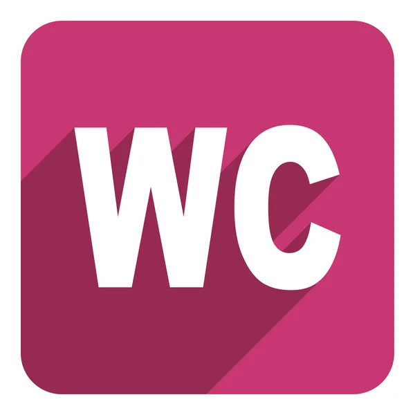 WC Flat pictogram — Stockfoto