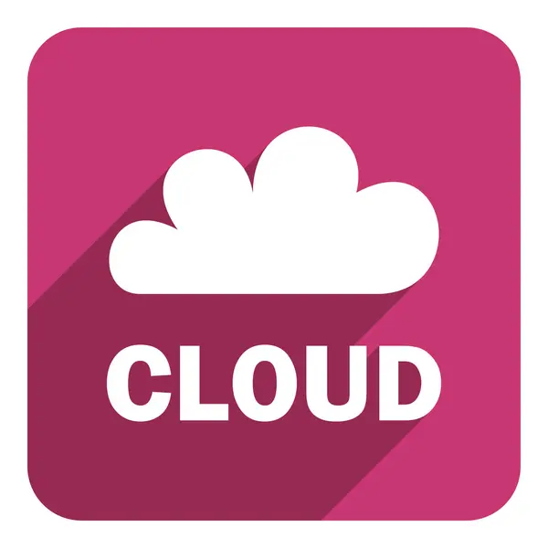 Icono plano de nube —  Fotos de Stock