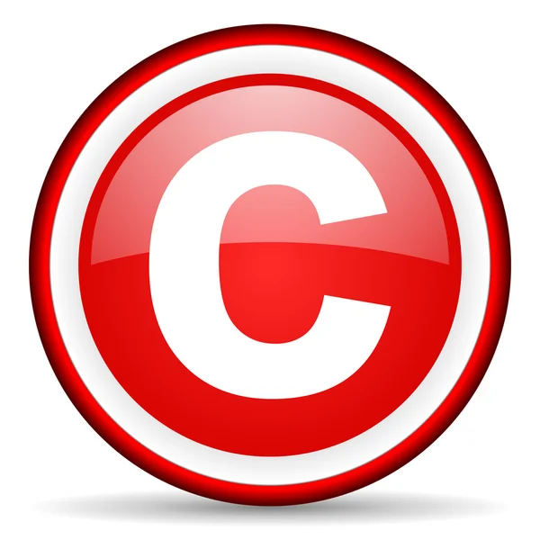 Icona web del copyright — Foto Stock