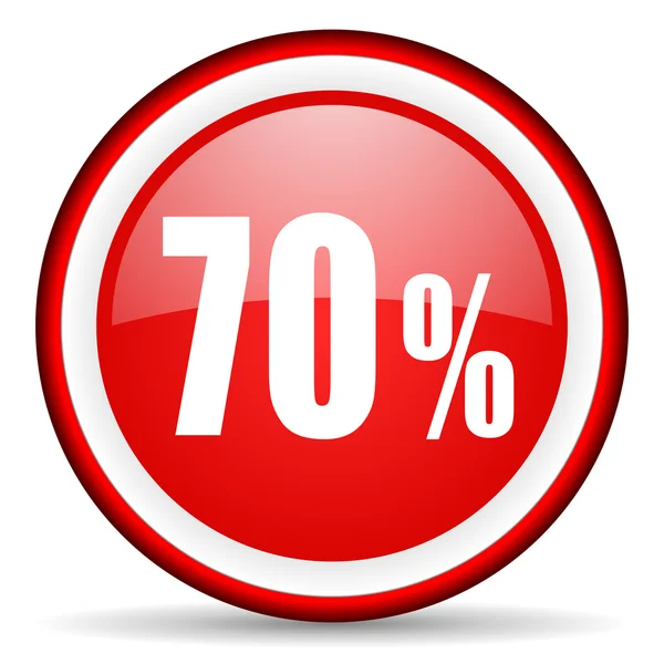 70 percent web icon — Stock Photo, Image