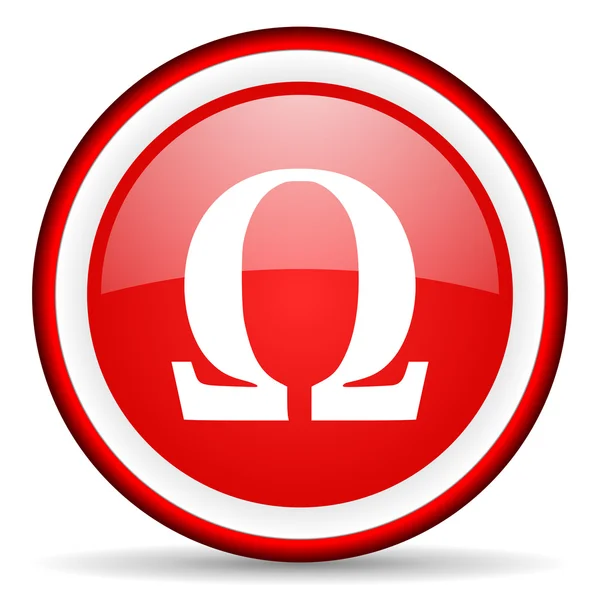 Ikona webové Omega — Stock fotografie