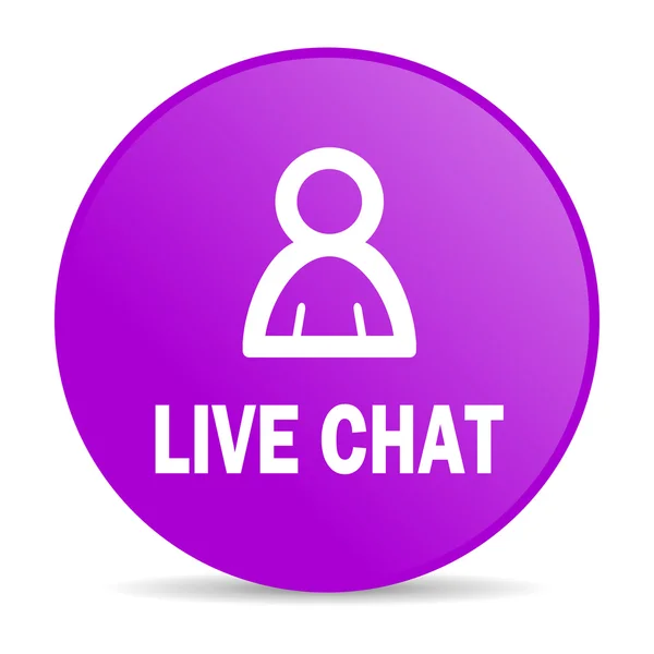 Livechat web pictogram — Stockfoto