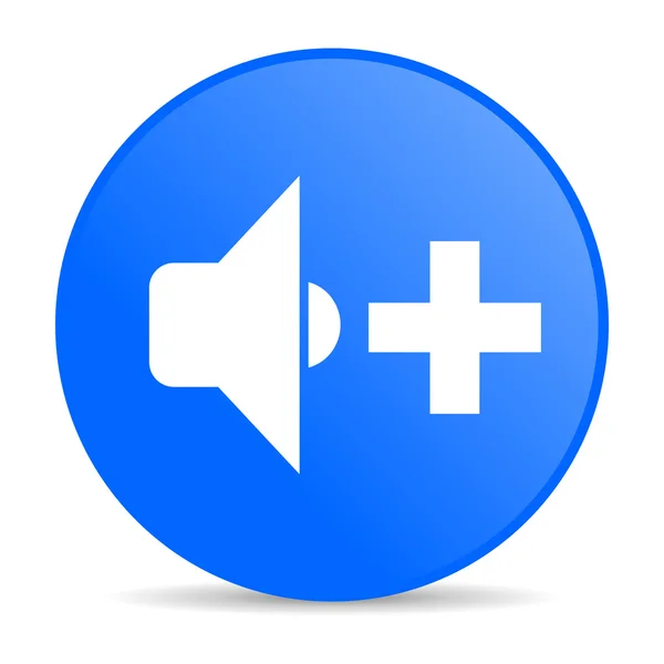 Ikona internet niebieski głośności głośnika — Zdjęcie stockowe