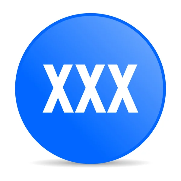 Xxx internet blue icon — Stock Photo, Image