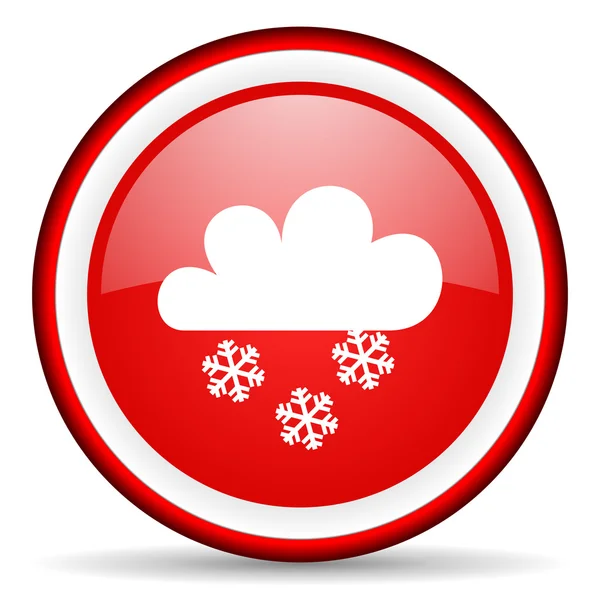 Kar yağıyordu web simgesi — Stok fotoğraf