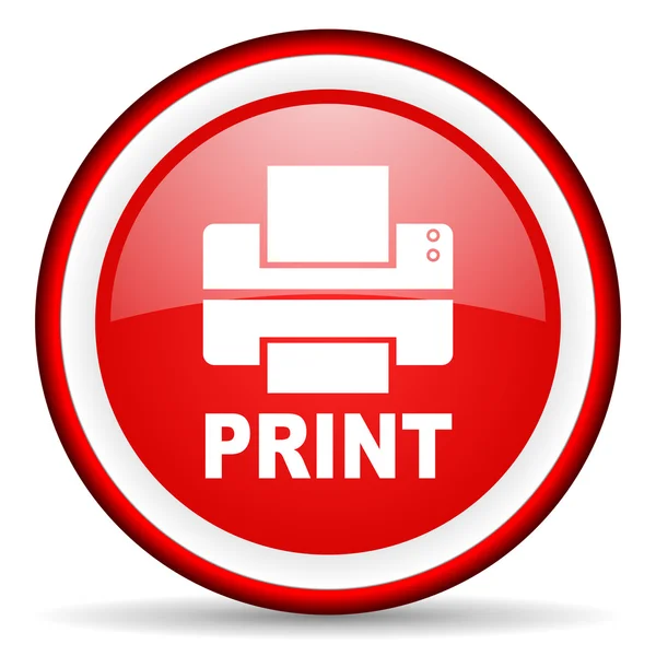 Impresora icono web —  Fotos de Stock