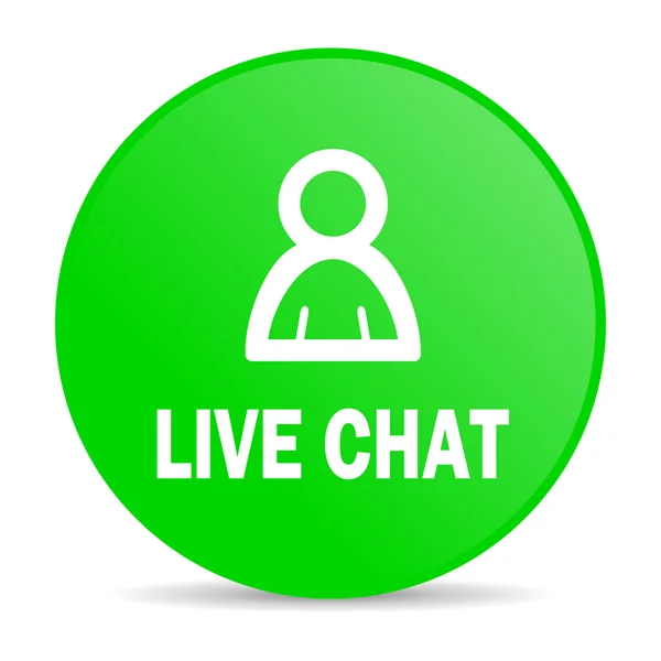 Live chat internet icon — Stock Photo, Image