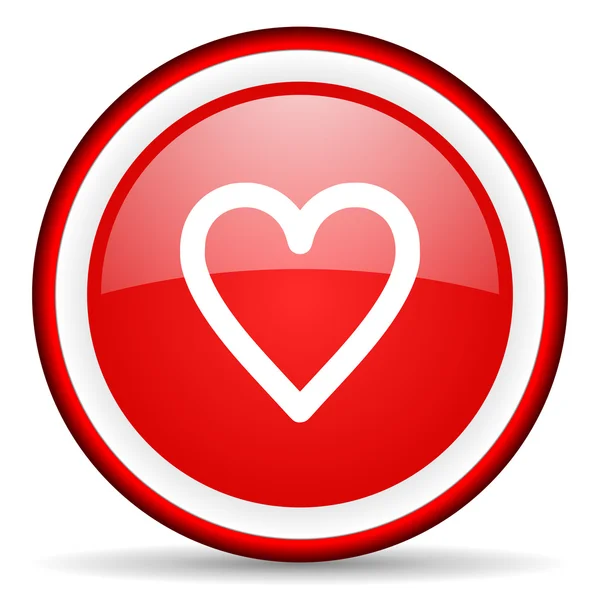 Ikona webové srdce — Stock fotografie
