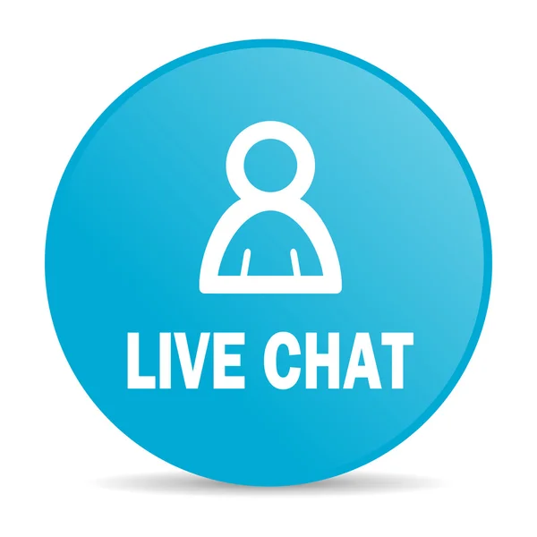 Livechat internet pictogram — Stockfoto