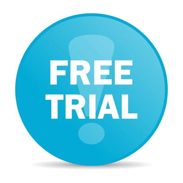 Free trial internet icon — Stock Photo, Image