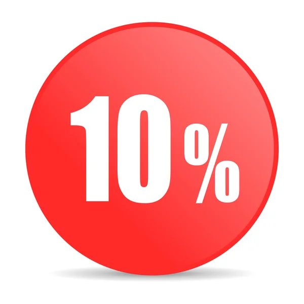 10 percent web icon — Stock Photo, Image