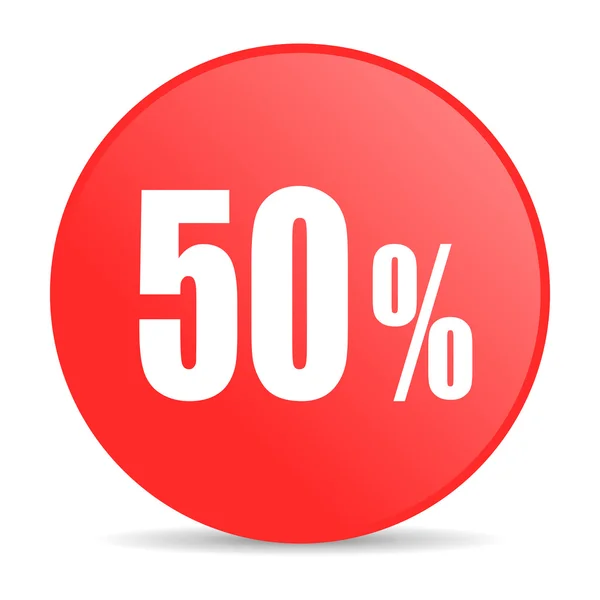 50 percent web icon — Stock Photo, Image