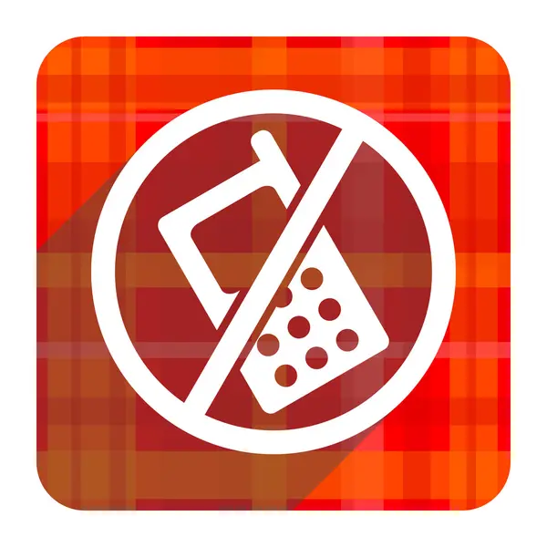 Game red flat icon isolated — Stock Photo, Image