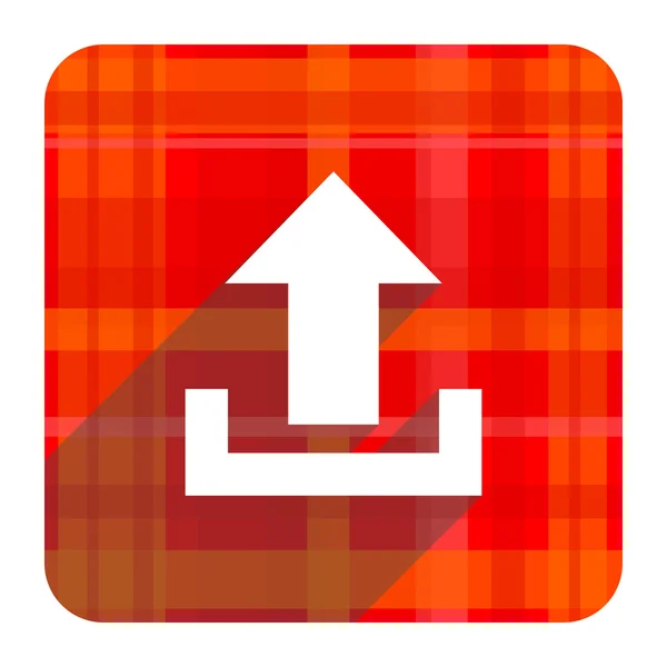 Jogo ícone liso vermelho isolado — Fotografia de Stock