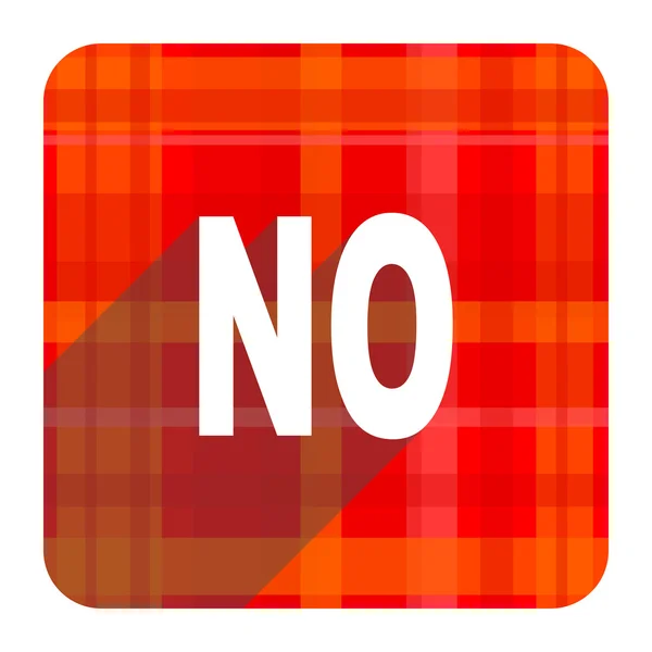 Nol red flat icon isoliert — Stockfoto
