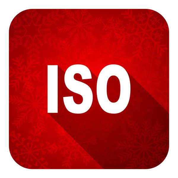 ISO platta ikon, jul-knappen — Stockfoto
